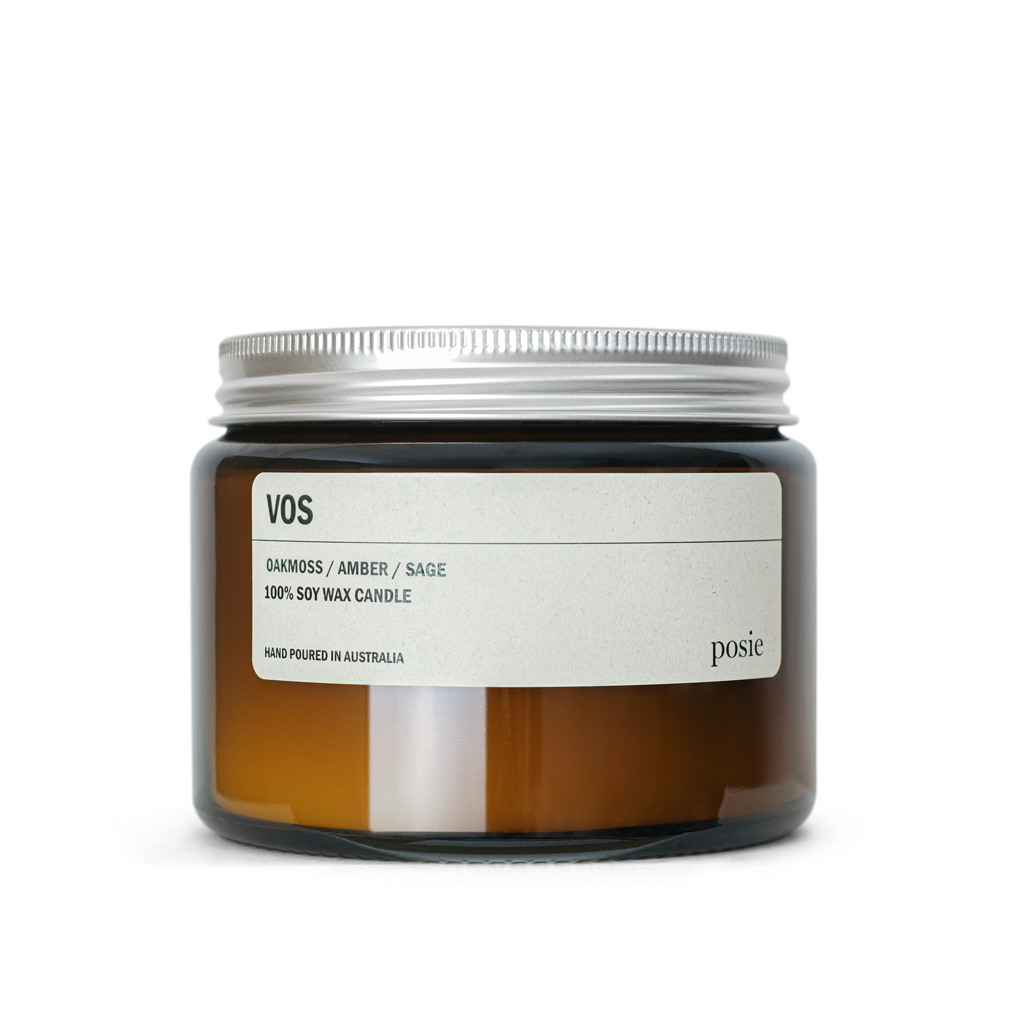 VOS: Oakmoss / Amber / Sage Large Amber Candle 500g