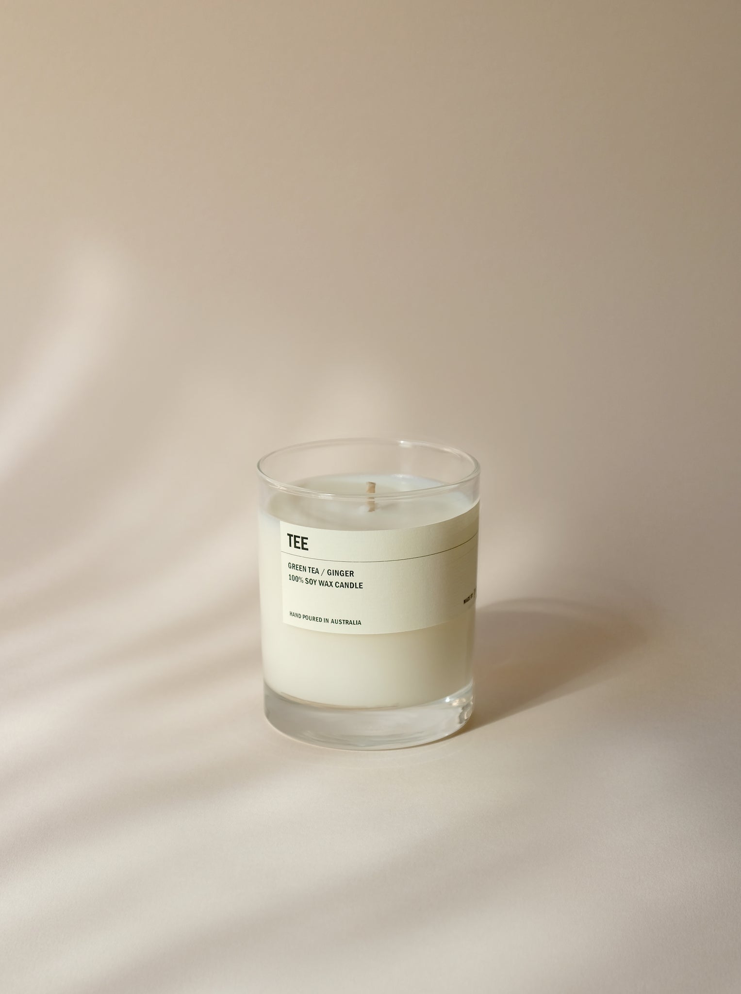 TEE: Green Tea / Ginger Clear Candle 300g